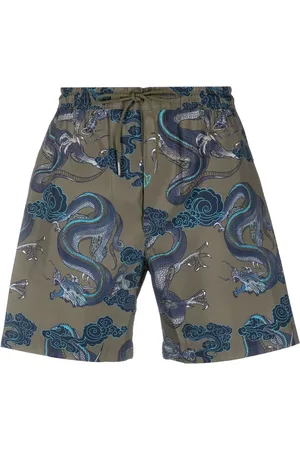Maharishi Mænd Badeshorts - Dragon-print swim shorts