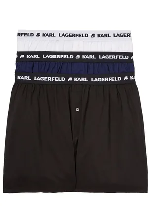 Karl Lagerfeld Vævede boksershorts med logobånd (pakke med tre)