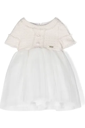 Le Bebé Enfant Kortærmet tweed-kjole