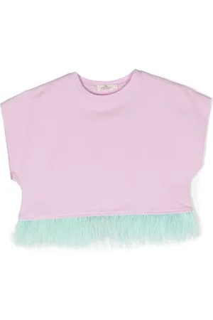 Le pandorine T-shirt med fjerdetalje