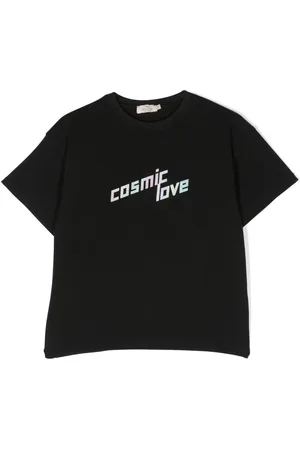 Le pandorine T-shirt i jersey med slogantryk
