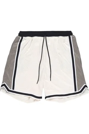 JOHN ELLIOTT Shorts med snoretræk i taljen og stribet kant
