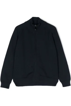 Il gufo Finstrikket cardigan med lynlås