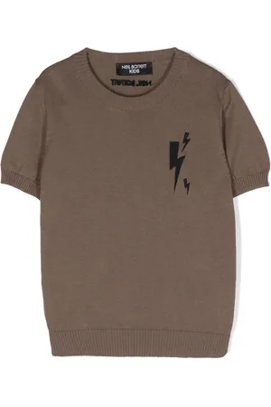 Neil Barrett T-shirt med broderet logo