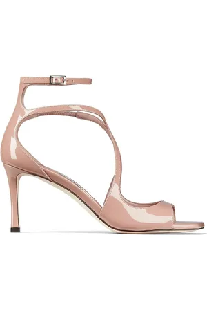 Jimmy Choo Azia 75mm sandaler i lakeret læder