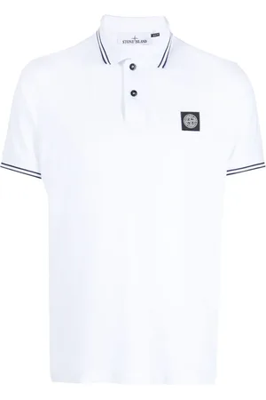 Stone Island Polotrøje med stribet kant