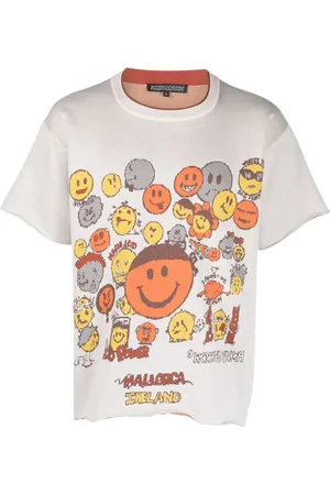 robyn lynch T-shirt med smiley-tryk