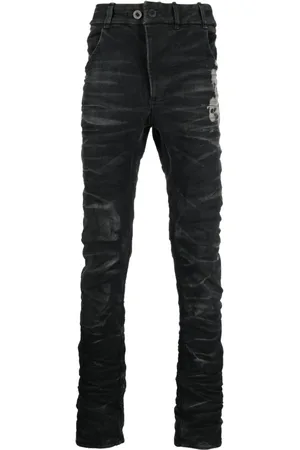 11 BY BORIS BIDJAN SABERI Skinny-jeans med slitageeffekt