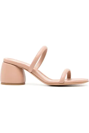 Gianvito Rossi 60mm lædersandaler med blokhæl