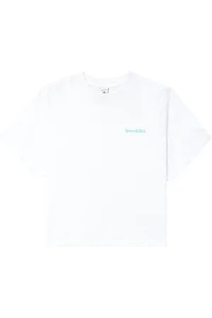 Sporty & Rich Cropped T-shirt med logotryk