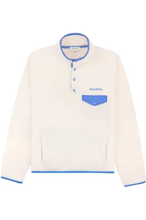 Sporty & Rich Serif polar sweatshirt med broderet logo