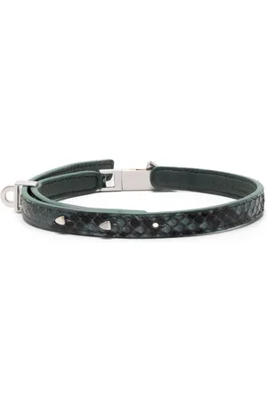 Rick Owens Smal tekstureret choker-halskæde