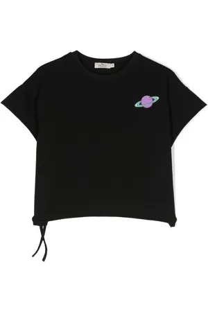 Le pandorine T-shirt i jersey med mærkedetalje