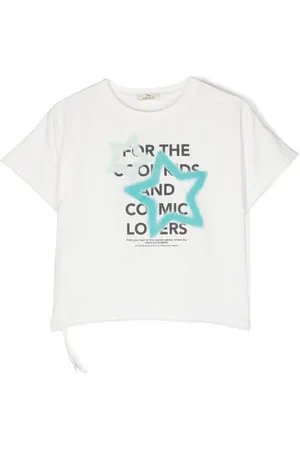 Le pandorine T-shirt i jersey med slogantryk