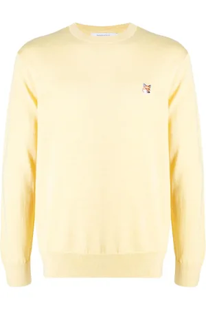Maison Kitsuné Strikket trøje med broderet logo