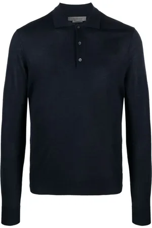 corneliani Finstrikket polotrøje med lange ærmer