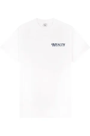 Sporty & Rich 70s Health T-shirt med logotryk