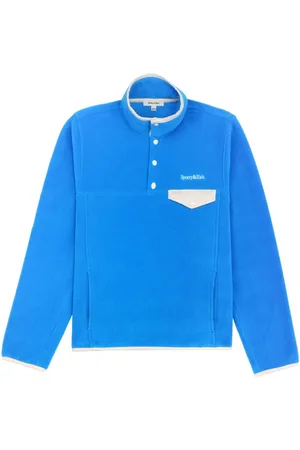 Sporty & Rich Fleece-sweatshirt med broderet logo