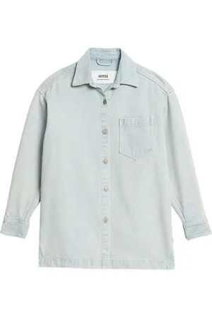 Ami Overskjorte i denim med logotryk