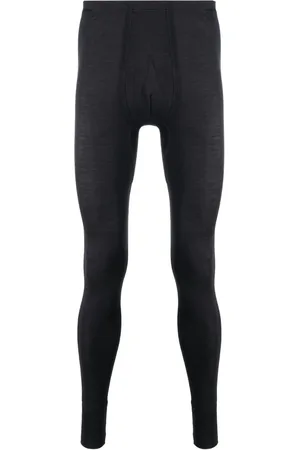Hanro Leggings i merino-bland med paneler