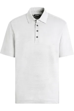 Ermenegildo Zegna Kortærmet polo i hør