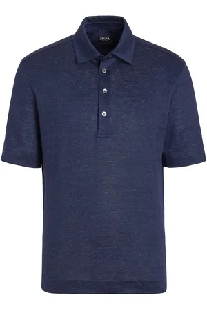 Ermenegildo Zegna Kortærmet polo i hør