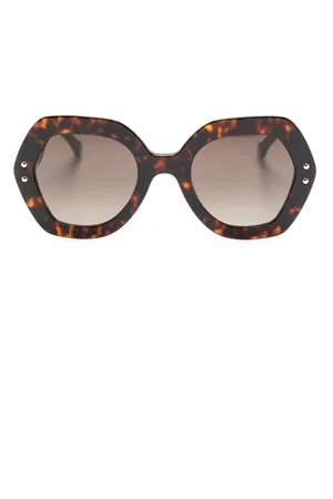 Carolina Herrera Oversize solbriller med geometrisk stel