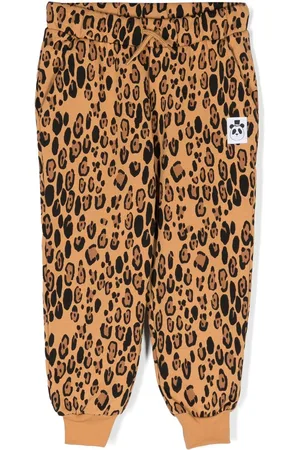Mini Rodini Joggingbukser med leopardtryk