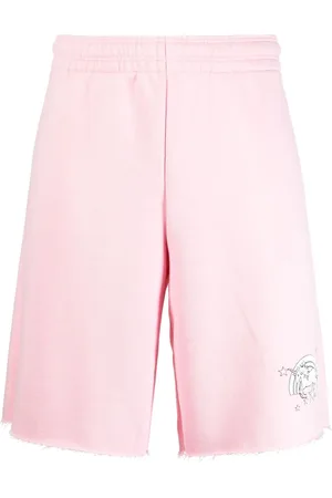 Vetements Træningsshorts med elastisk talje og illustration-tryk