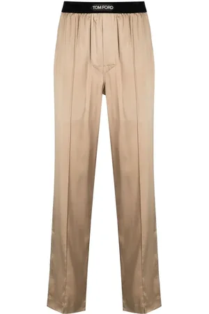 Tom Ford Pyjamasbukser med logobånd i taljen