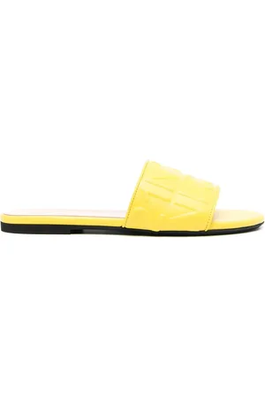 Nº21 Logo-prægede sandaler i læder