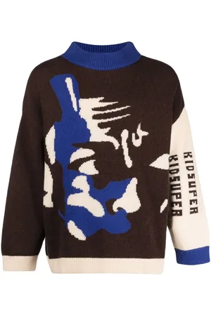 KIDSUPER STUDIOS Intarsiastrikket Jazz Club sweatshirt