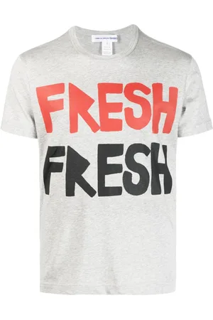 Comme des Garçons T-shirt med slogantryk