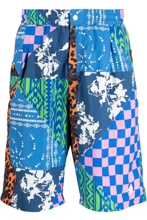 MARCELO BURLON Knælange shorts med flere paneler
