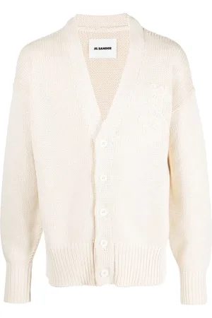 Jil Sander Cardigan med broderet logo