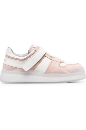 santoni Sneakers i læder med paneler