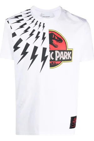 Neil Barrett Jurassic Park & Fair Isle Thunderbolt T-shirt