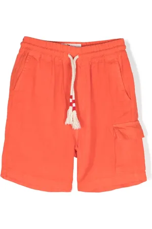 MC2 SAINT BARTH Marseille shorts i hør med kvastdetalje