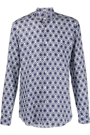 PENINSULA SWIMWEAR Skjorte med heldækkende grafisk tryk