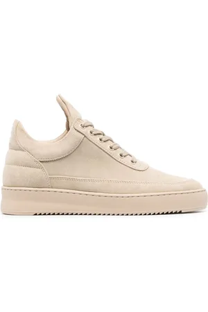 Filling pieces Low-top sneakers i ruskind med broderet logo