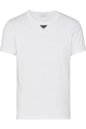 Prada T-shirt med trekantet logo