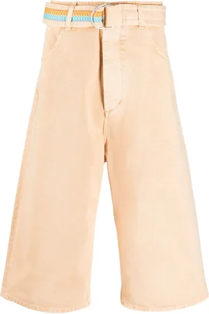MARCELO BURLON Burmuda denimshorts med bælte