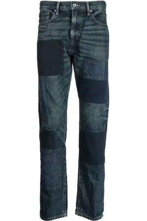 NEIGHBORHOOD Forvaskede jeans med mærkedetalje