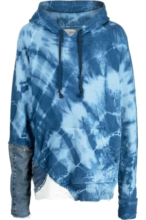GREG LAUREN Hættetrøje med batiktryk