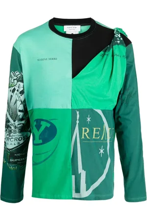 Marine Serre Rekonstrueret T-shirt med grafisk tryk