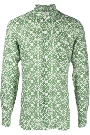 PENINSULA SWIMWEAR Langærmet skjorte med grafisk tryk