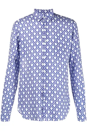 PENINSULA SWIMWEAR Skjorte med heldækkende grafisk tryk