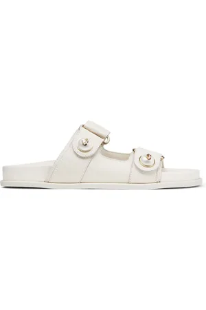 Jimmy Choo Fayence sandaler med perleudsmykning