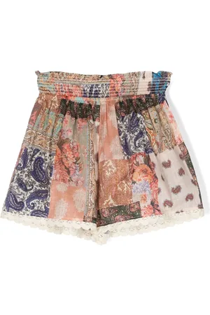 ZIMMERMANN Badeshorts med paisleytryk og patchwork