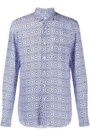 PENINSULA SWIMWEAR Skjorte med heldækkende grafisk tryk